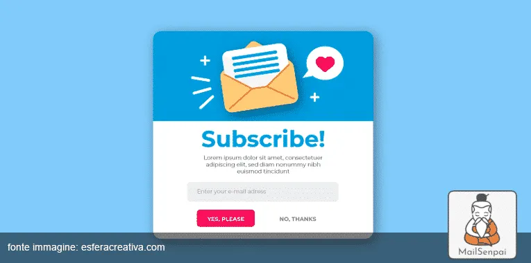 esempi newsletter a pagamento