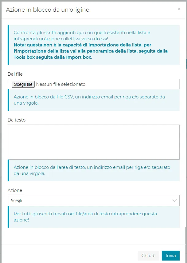 come creare una mailing list